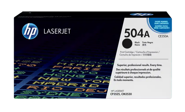 HP toner negro #504 5000 pgs CE250A