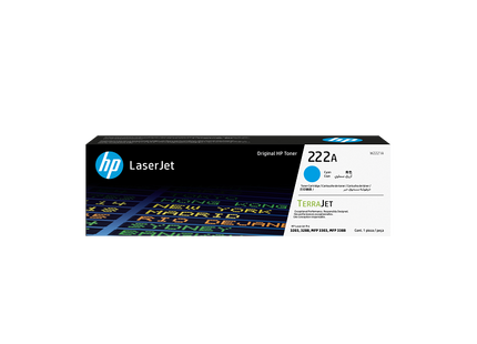 Cartucho Tóner HP 222A Cian, W2221A