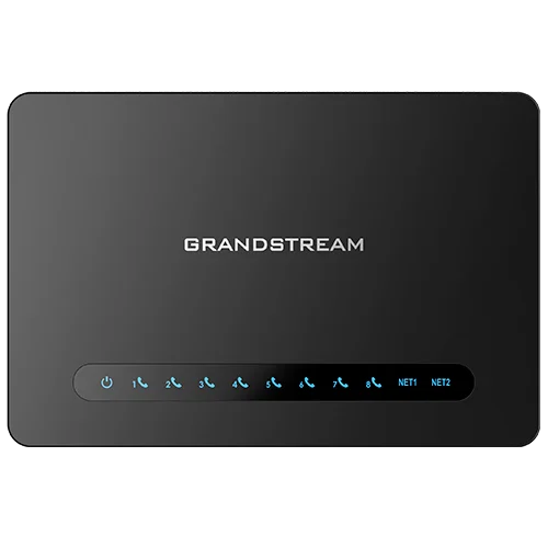 Grandstream HT818 V2 Gateway VoIP de 8 Puertos FXS con Router NAT Gigabit