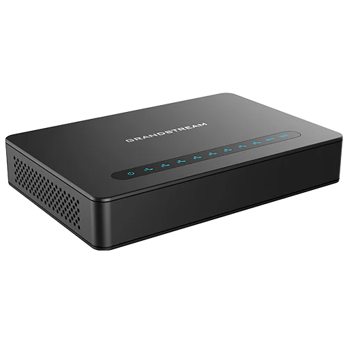 Grandstream HT818 V2 Gateway VoIP de 8 Puertos FXS con Router NAT Gigabit