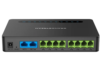 Grandstream HT818 V2 Gateway VoIP de 8 Puertos FXS con Router NAT Gigabit