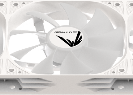 Formula V Line Ice Jet Glow 360 blanco - detalle de las aspas del módulo de ventiladores