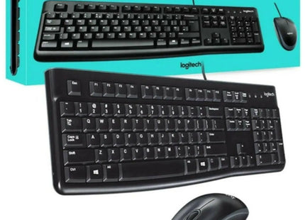 Teclado y Mouse Logitech MK120 | Español | Cableado | Diseño Compacto