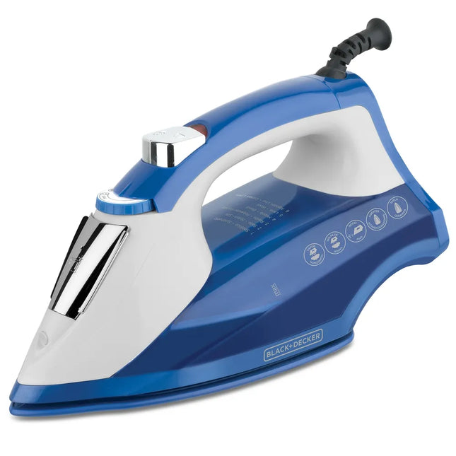Plancha de Vapor Black+Decker Light Easy IR1866 | 1200 W | Suela CeramicGlide | SmartSteam™ | Cable 180° Giratorio