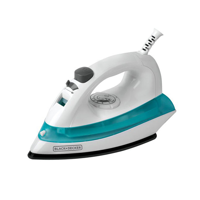 Plancha de Vapor Black+Decker IRBD100 | 1100 W | Suela Antiadherente | Golpe y Spray | Selector de Tela