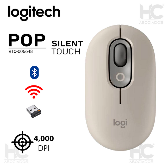 Mouse Logitech POP | Inalámbrico | Bluetooth | Personalizable