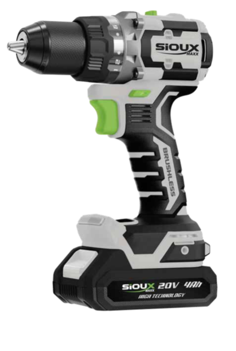 Sioux Maxx Taladro inalámbrico 20V 80 Nm, ST1280/20C1-4