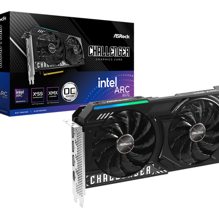 Tarjeta de Video ASRock B570 CL 10GO | Intel ARC | 10GB GDDR6 | 2600 MHz