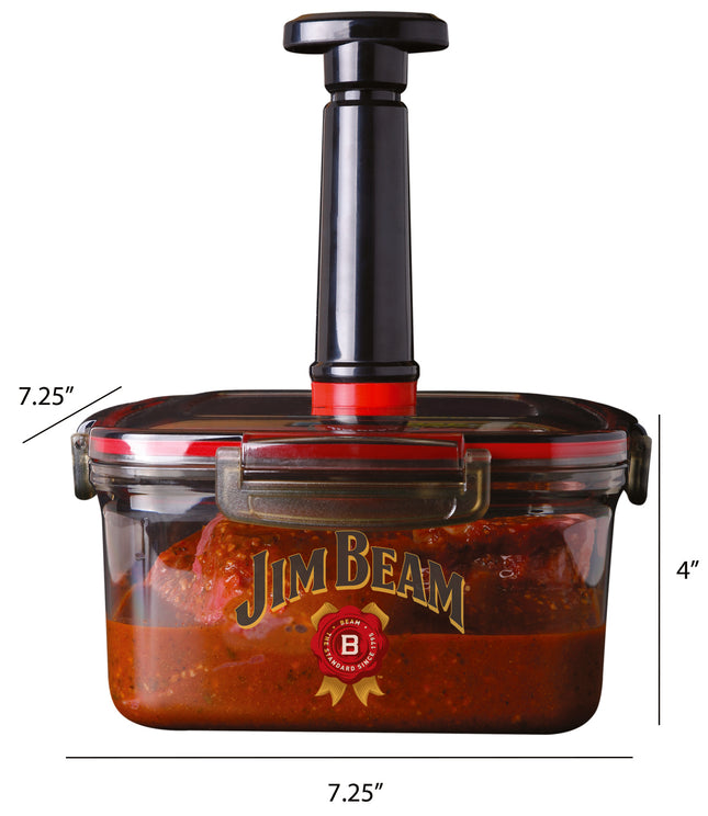 JIMBEAN Marinador al Vacío para Carnes - dimensiones del producto