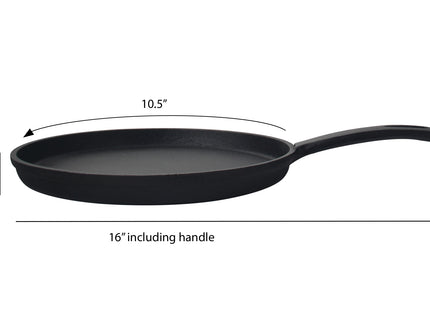 JIMBEAN Comal de Hierro Fundido 10.25 pulgadas - dimensiones del producto