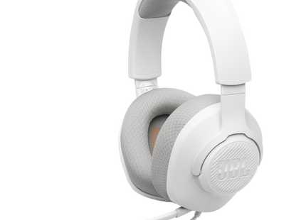 Headset JBL Quantum 100M2 Alámbrico 3.5MM Micrófono Extraíble, JBLQTUM100M2WHTAM
