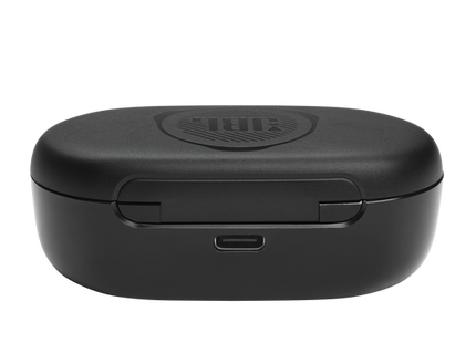 Detalle de los controles táctiles en audífonos JBL Quantum TWS