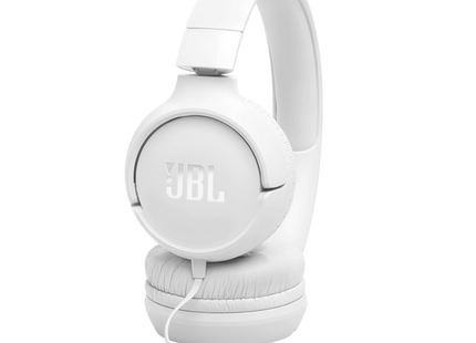Auriculares JBL Tune 520C vista trasera copa derecha acabado blanco