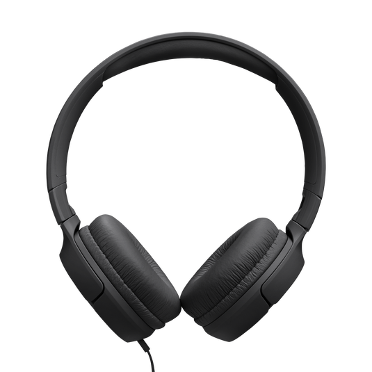 Headset JBL Tune 520C USB-C negro vista frontal con cable plano