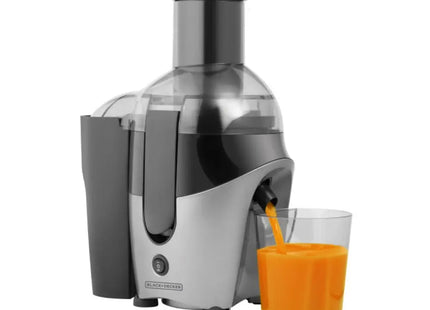 Extractor de Jugos Black+Decker JMBD3181 | 500 W | 2 Velocidades | Acero Inoxidable | 3″ Boca | Gris