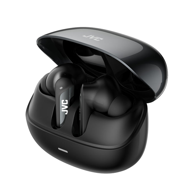 JVC audifonos inalambricos 6.0 hibridos con cancelacion ruido (ANC), audio espacial resistencia al agua IPX4, 52 hrs auto color negro - HJ-KFXT544B6
