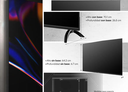 JVC LT-50KM4584 Smart TV QLED 50" Full HD Google TV