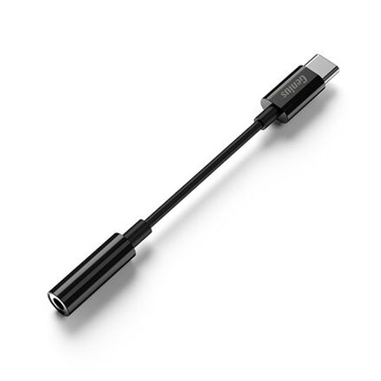 Adaptador de Audio Genius RS2 ACC-C100 | Type-C a 3.5mm | Negro | Alta Calidad de Sonido | Plug & Play