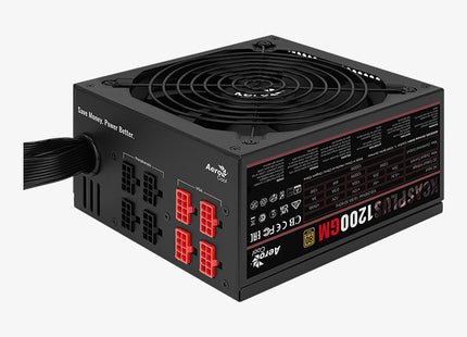 Fuente de Poder AeroCool KCAS PLUS 1200GW | 1200W | 80 Plus Gold | Fully Modular