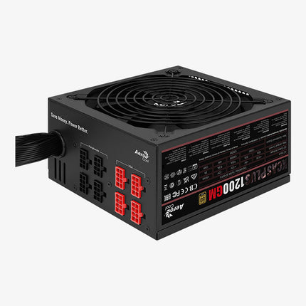 Fuente de Poder AeroCool KCAS PLUS 1200GW | 1200W | 80 Plus Gold | Fully Modular