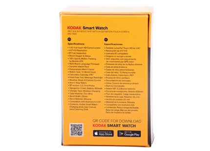 Kodak Reloj Inteligente Full Touch 1.45" Plateado, SW7202