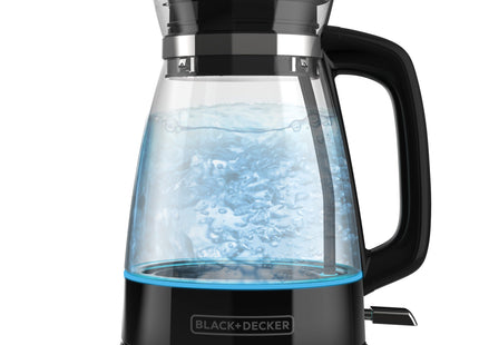 Hervidor Eléctrico Black+Decker KE7000B‑LA | 1.7 L | 1500 W | Iluminación LED | Base 360° | Apagado Automático