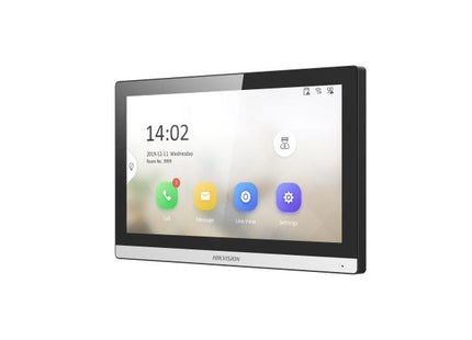 HIKVISION DS-KH6350-WTE1 pantalla interior IP vista lateral izquierda 45 grados