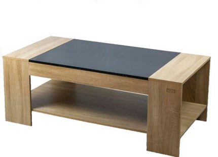 Kenneth Cole mesa de centro bicolor color roble W120 x H45 x D60 cm-KCWD2022058-O