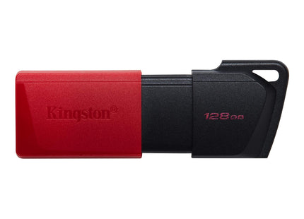 Memoria USB Kingston Exodia DTXM 128GB USB 3.2 color rojo y negro vista frontal