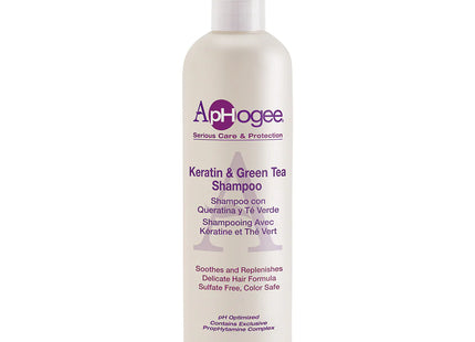 ApHogee Champú de Queratina y Té Verde 355 ml