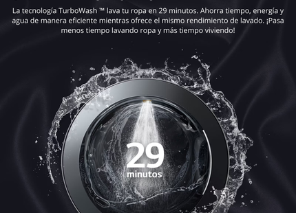 LG WM22WV26R Lavadora de Carga Frontal 22 kg Blanca con TurboWash™, 6Motion DD™ y ThinQ™