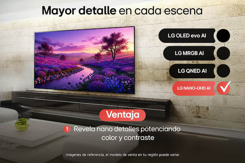 LG 55NU850BPSA Televisor Smart 55" NANO 4K UHD AI webOS 26