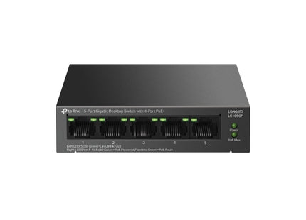 TP-Link Switch Gigabit 5 Puertos con 4 PoE+ 65W, LS105GP
