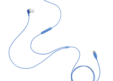 JBL Endurance Run 3C USB-C azul - detalle del conector USB-C