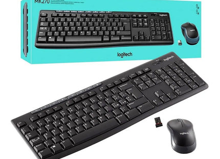 Teclado y Mouse Logitech Inalámbrico MK270 | Compacto | Español