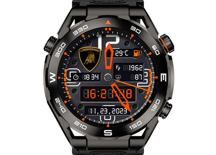 Lamborghini Aventador Cerchio LB-SWNERO-N Reloj con Diseño Inspirado en Superdeportivos