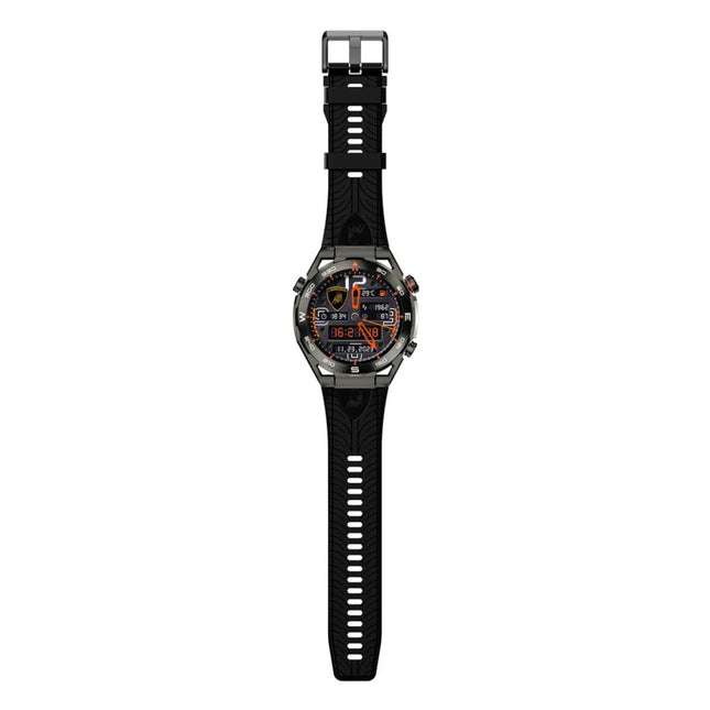 Lamborghini Aventador Cerchio LB-SWNERO-N Reloj con Diseño Inspirado en Superdeportivos