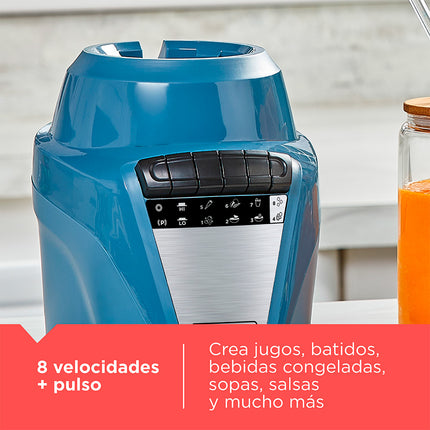 Black + Decker licuadora Ice Crush plastico 8vel 700W azul- BL0877-1ADLA