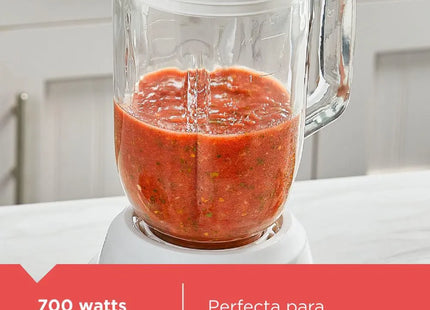 Licuadora Black + Decker Ice Crush BL0876-0WDLA | 700W | 2 Velocidades | Jarra de Vidrio 1.25L | Blanca