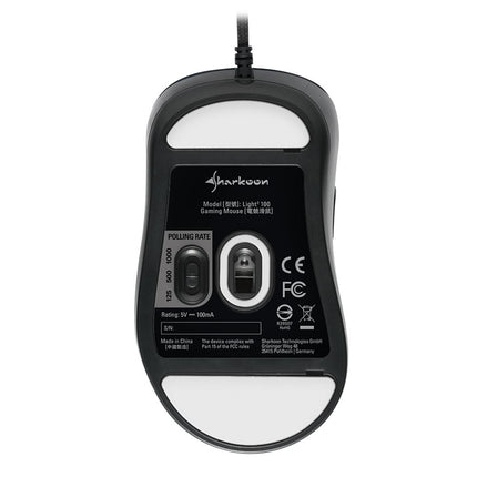 Mouse Gaming RGB Sharkoon Light2 100 | Alámbrico | 6 Botones | 3200 DPI | Negro
