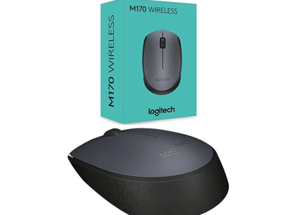 Mouse Logitech M170 vista lateral izquierda ergonomía ambidiestra