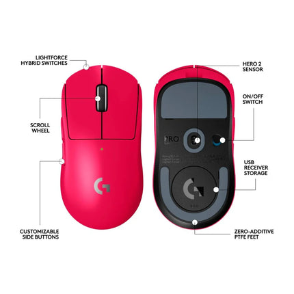 Mouse Gaming Logitech Pro X Superlight 2 | Inalámbrico | Receptor USB