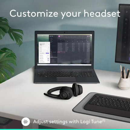 Headset Logitech Zone 300 | Inalámbrico Bluetooth | Micrófono con Cancelación de Ruido
