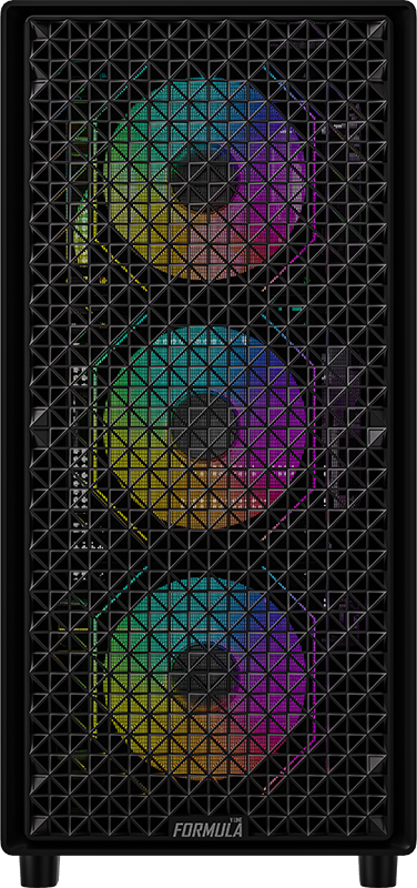 Case Formula V Line Mana Dynamic AR | Mid Tower | ATX | 4 Ventiladores ARGB | Vidrio Templado