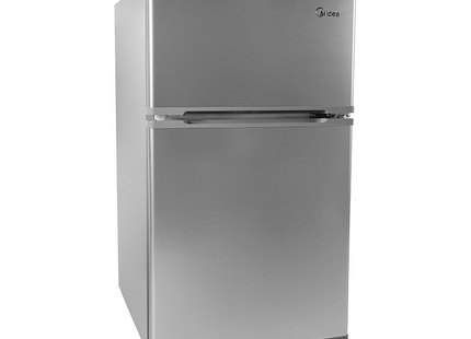 Refrigerador Mini Bar Midea MDRT87CCDLS-CA | 3.4 pc | Top Freezer | Puerta reversible