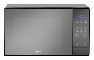 Microondas Midea MMDK14S2MB | 1.4 p³ | 1450 W | Puerta espejo negra | Timer y Auto‑defrost