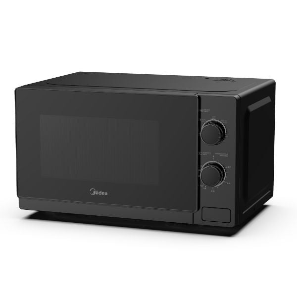 Microondas Midea 0.7 Pies Cúbicos MMDP07S2BM | 700W | Control Mecánico | Temporizador 35 min | Negro