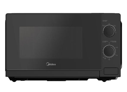 Microondas Midea 0.7 Pies Cúbicos MMDP07S2BM | 700W | Control Mecánico | Temporizador 35 min | Negro