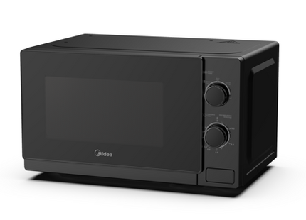 Microondas Midea 0.7 Pies Cúbicos MMDP07S2BM | 700W | Control Mecánico | Temporizador 35 min | Negro