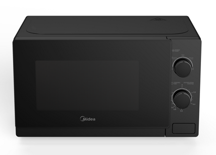 Microondas Midea 0.7 Pies Cúbicos MMDP07S2BM | 700W | Control Mecánico | Temporizador 35 min | Negro